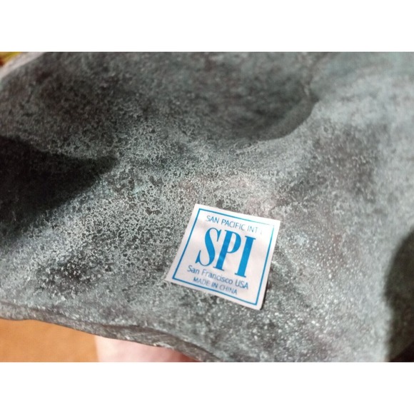 Bronze Business Card Holder San Pacific International SPI DOLPHIN SCULPTURE - Picture 8 of 9